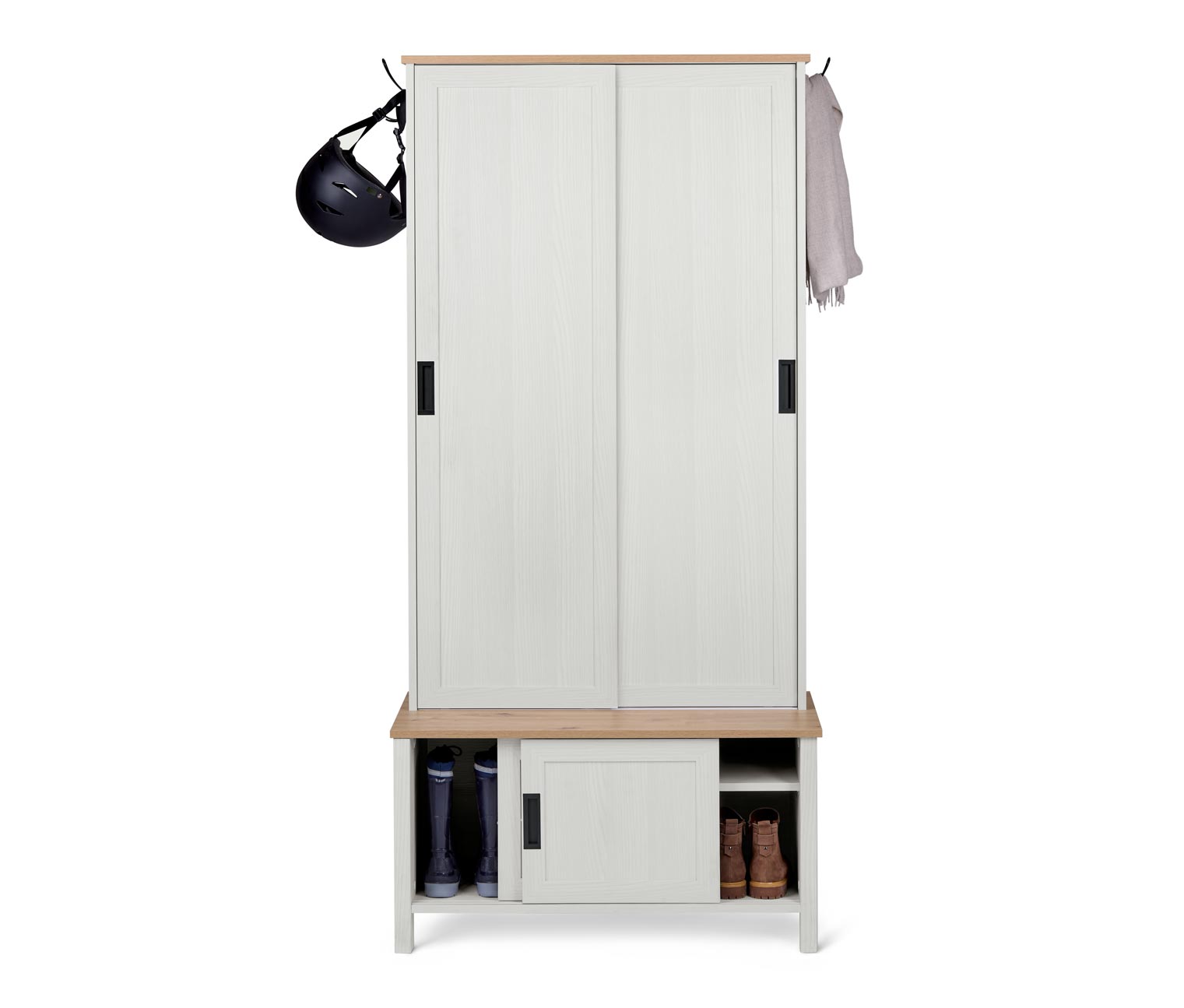 Multifunktionale Garderobe