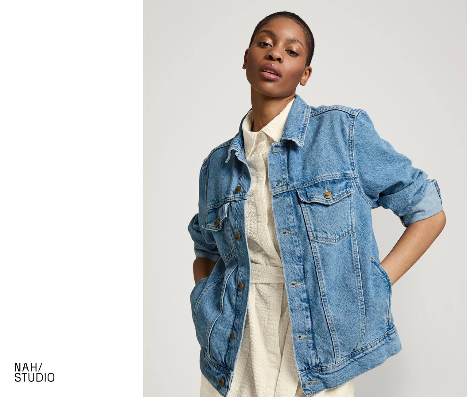 NAH/STUDIO Jeansjacke | recycelte Baumwolle