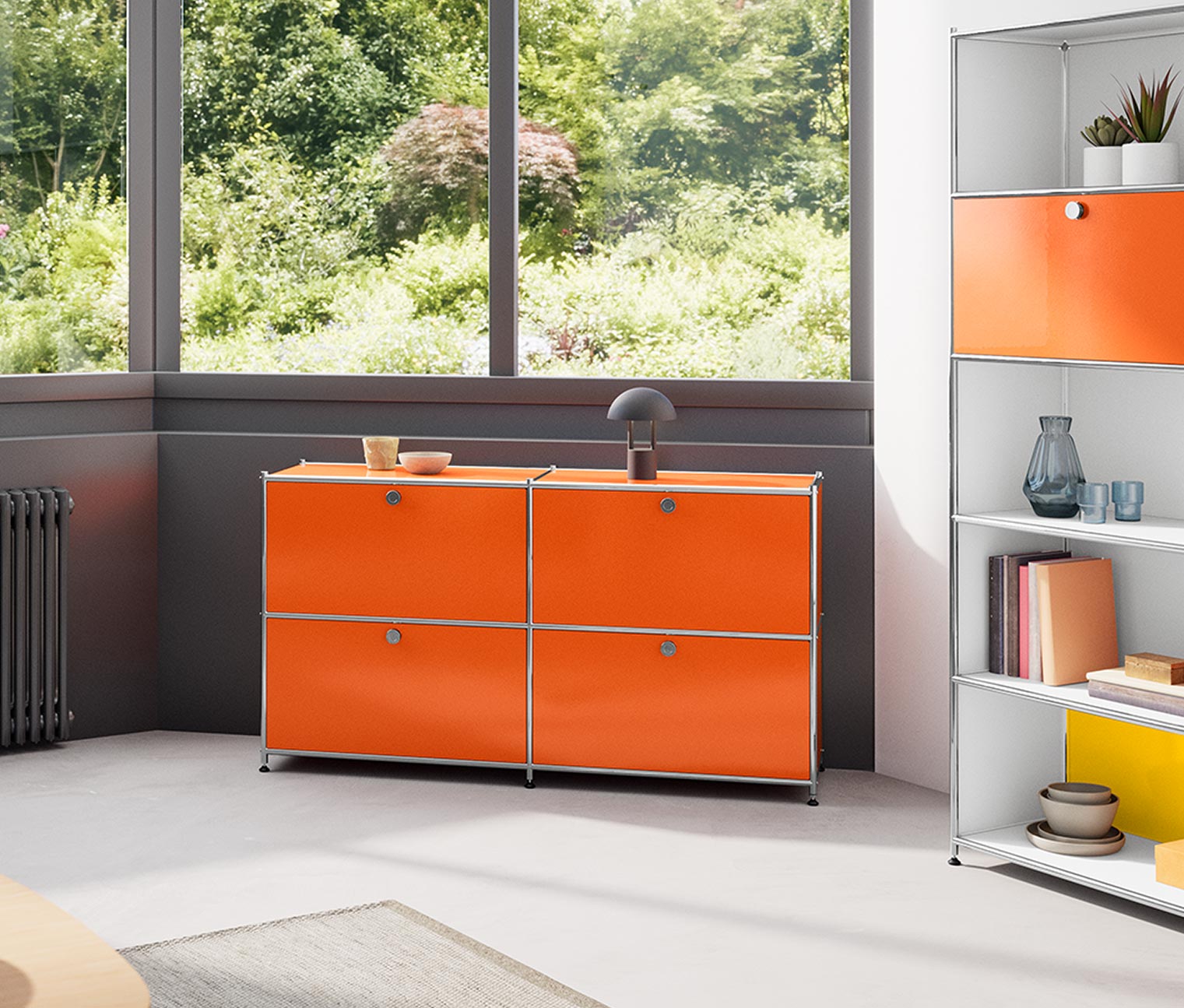 Sideboard Metall »CN3« mit 4 Klappenfächern