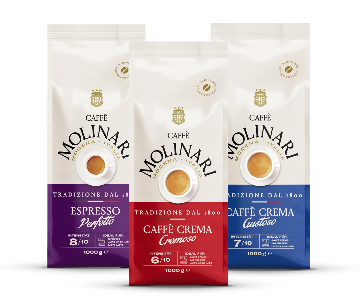 Caffè Molinari Probierset - Ganze Bohne