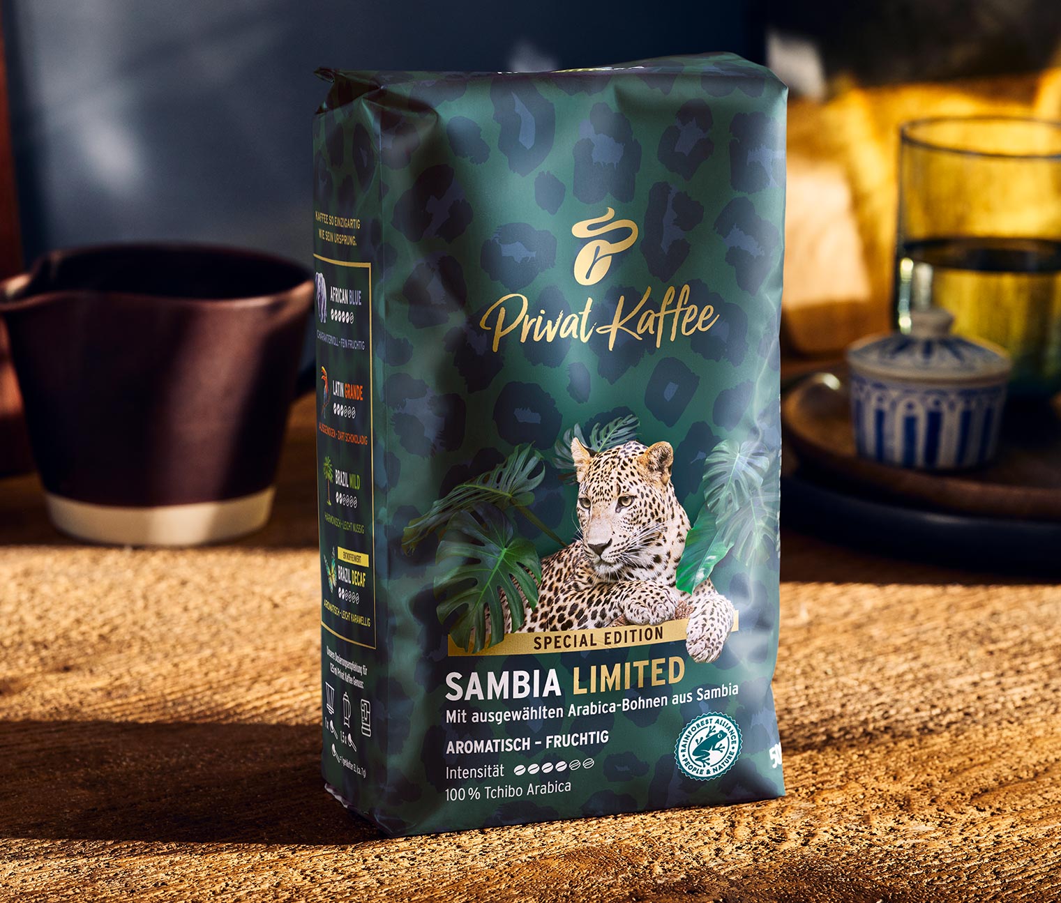 Privat Kaffee Sambia Limited - 6x 500 g Ganze Bohne