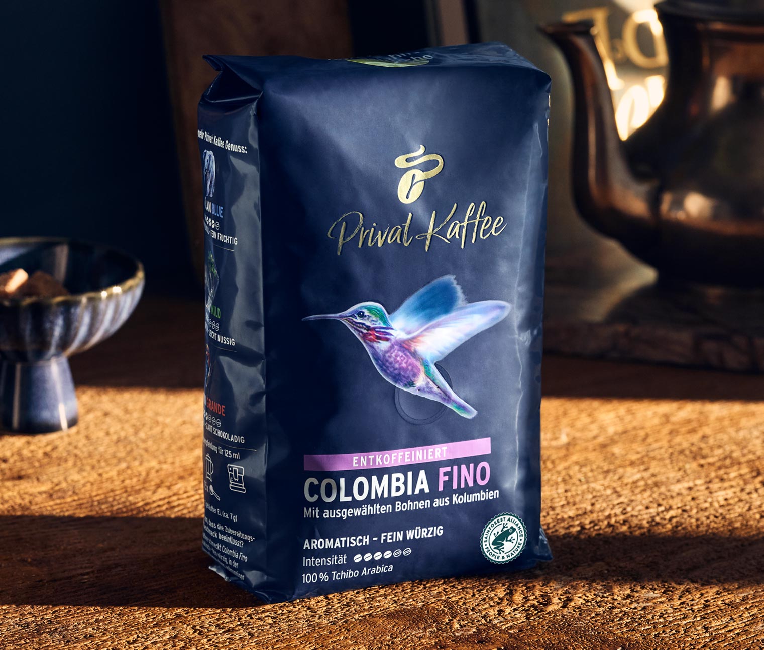 Privat Kaffee Colombia Fino (entkoffeiniert) - 500 g Ganze Bohne