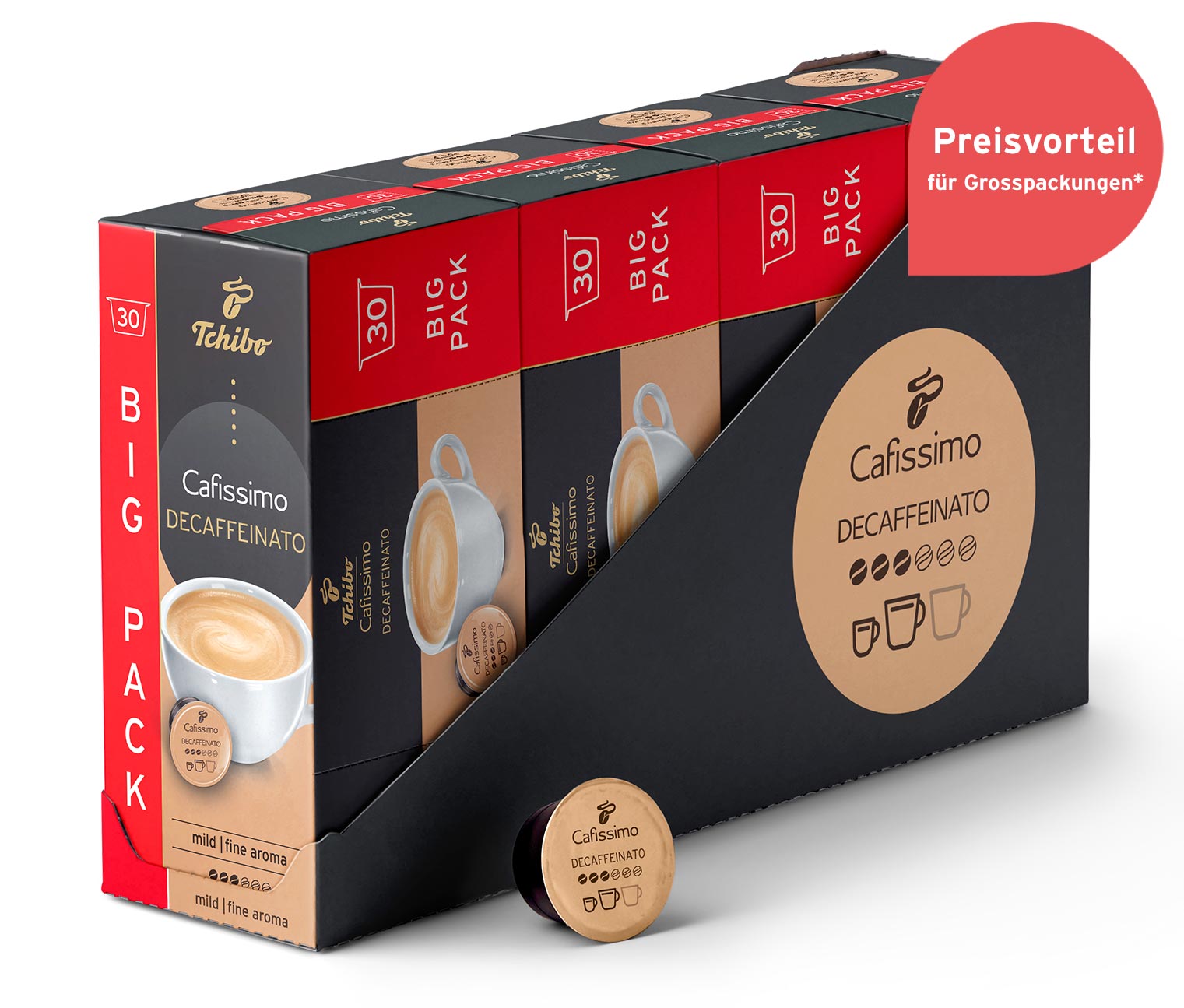 Caffè Crema entkoffeiniert - 4 x 30 Kapseln