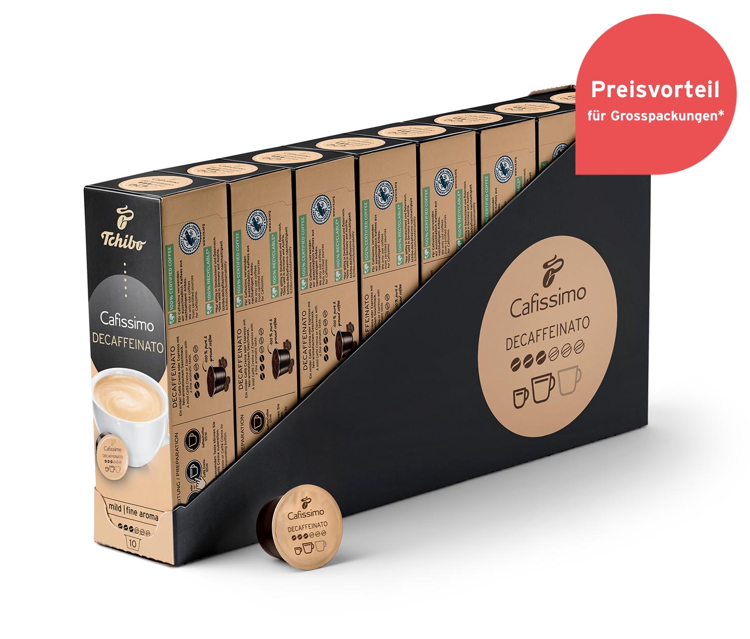 Caffè Crema entkoffeiniert – 80 Kapseln