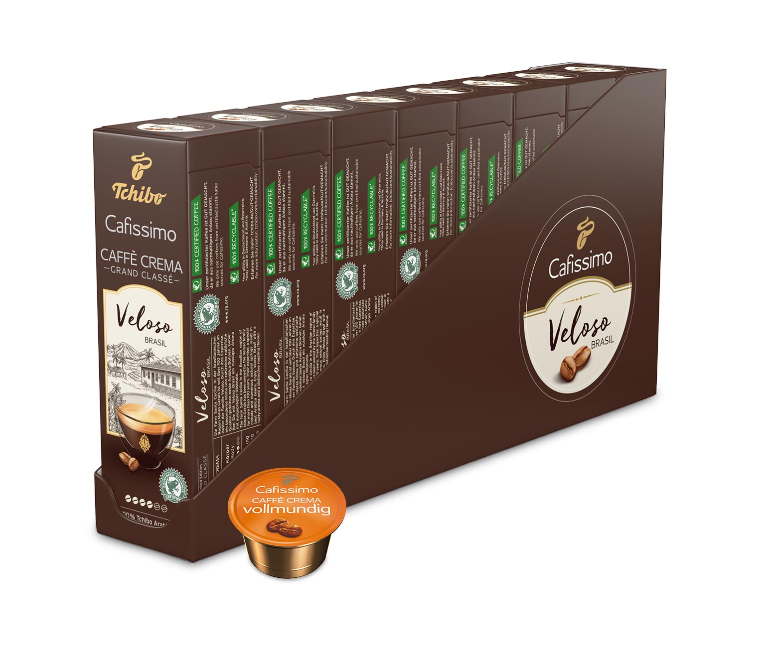 Grand Classé Caffè Crema »Veloso Brasil« – 80 Kapseln