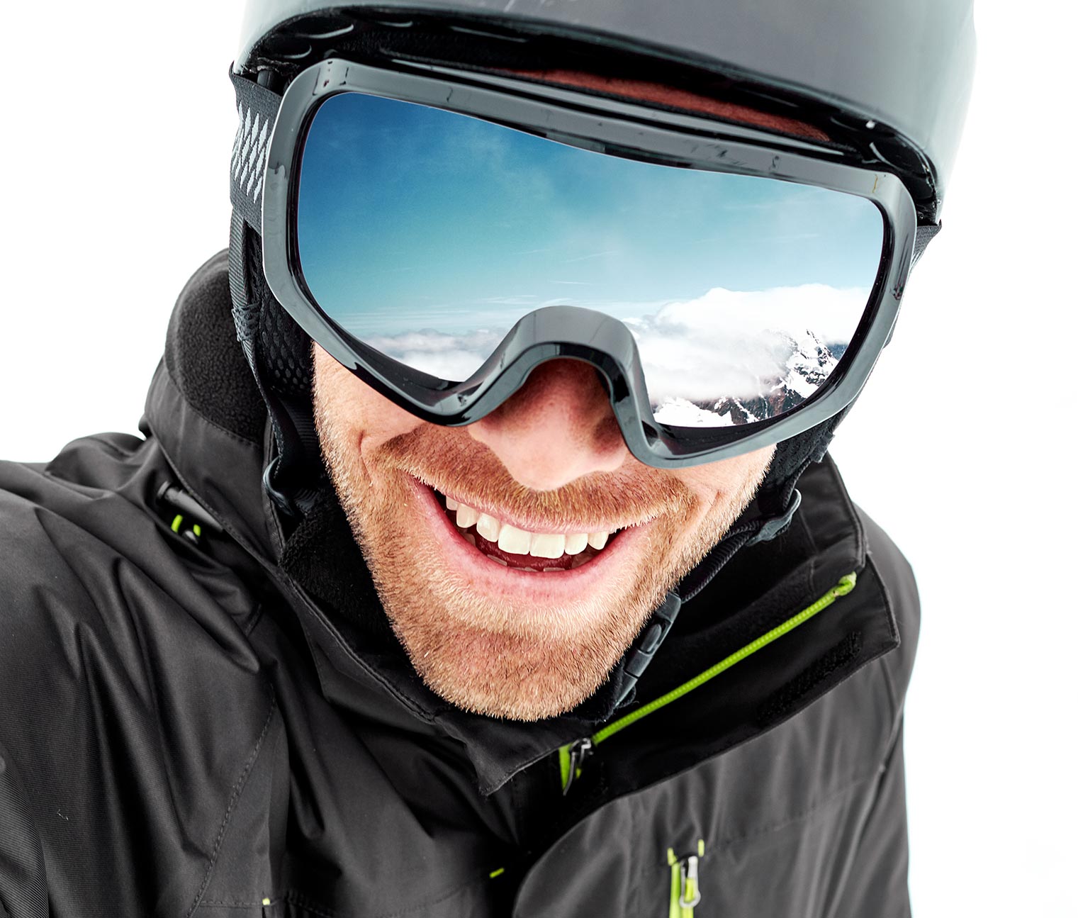 Ski- und Snowboardbrille, schwarz