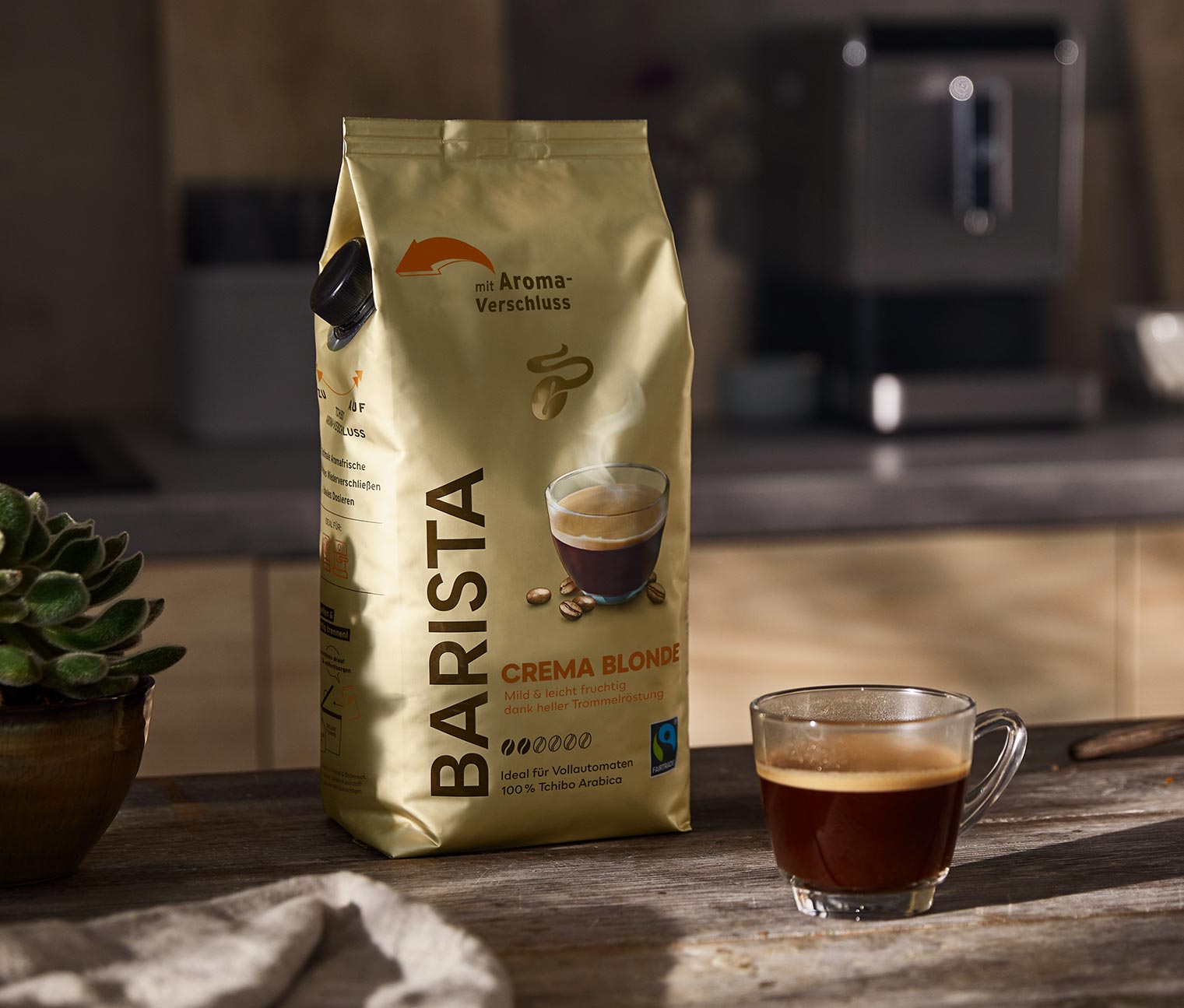 Barista Crema Blonde – 1 kg Ganze Bohne