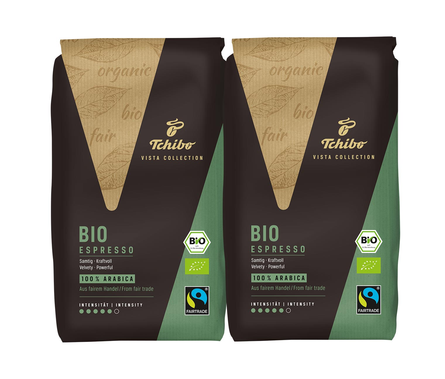 Vista Collection - Bio Espresso - 2x 1 kg - Ganze Bohne