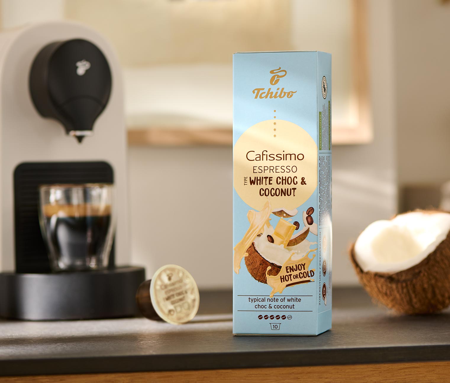 Cafissimo Flavoured Espresso – White Choc & Coconut – 10 Kapseln