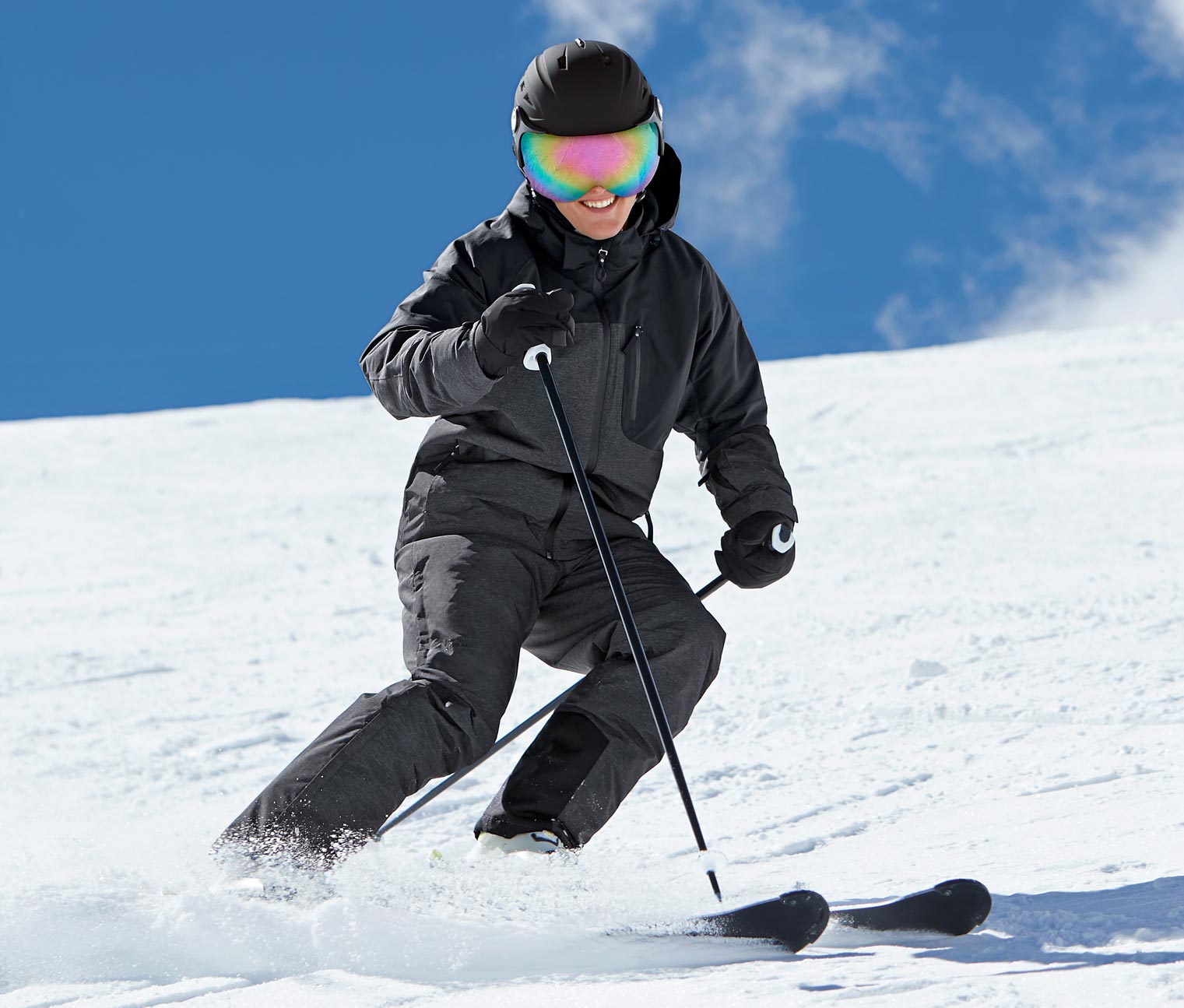 Ski- und Snowboardhelm mit Visier