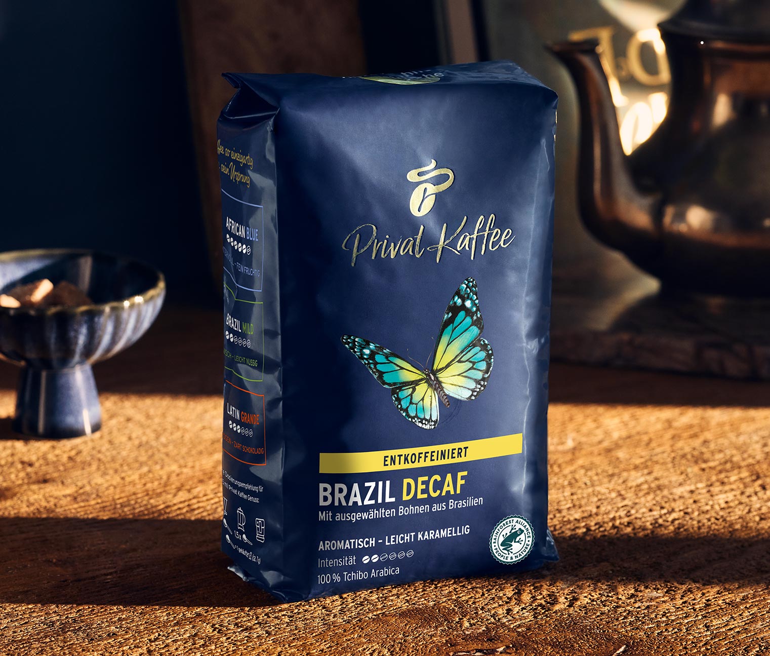 Privat Kaffee Brazil Decaf (entkoffeiniert) - 500 g Ganze Bohne