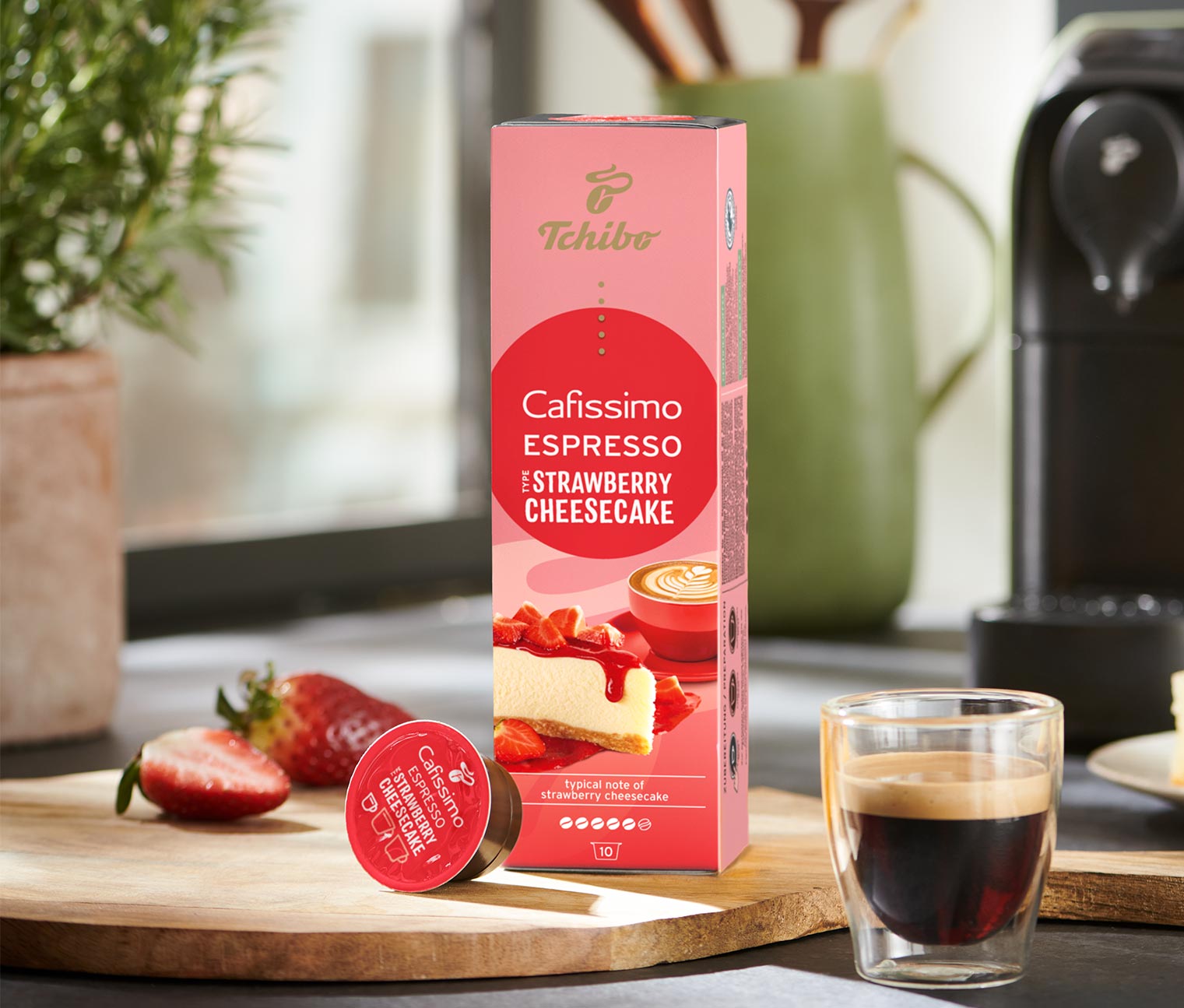 Cafissimo Flavoured Espresso – Strawberry Cheesecake 80 Kapseln