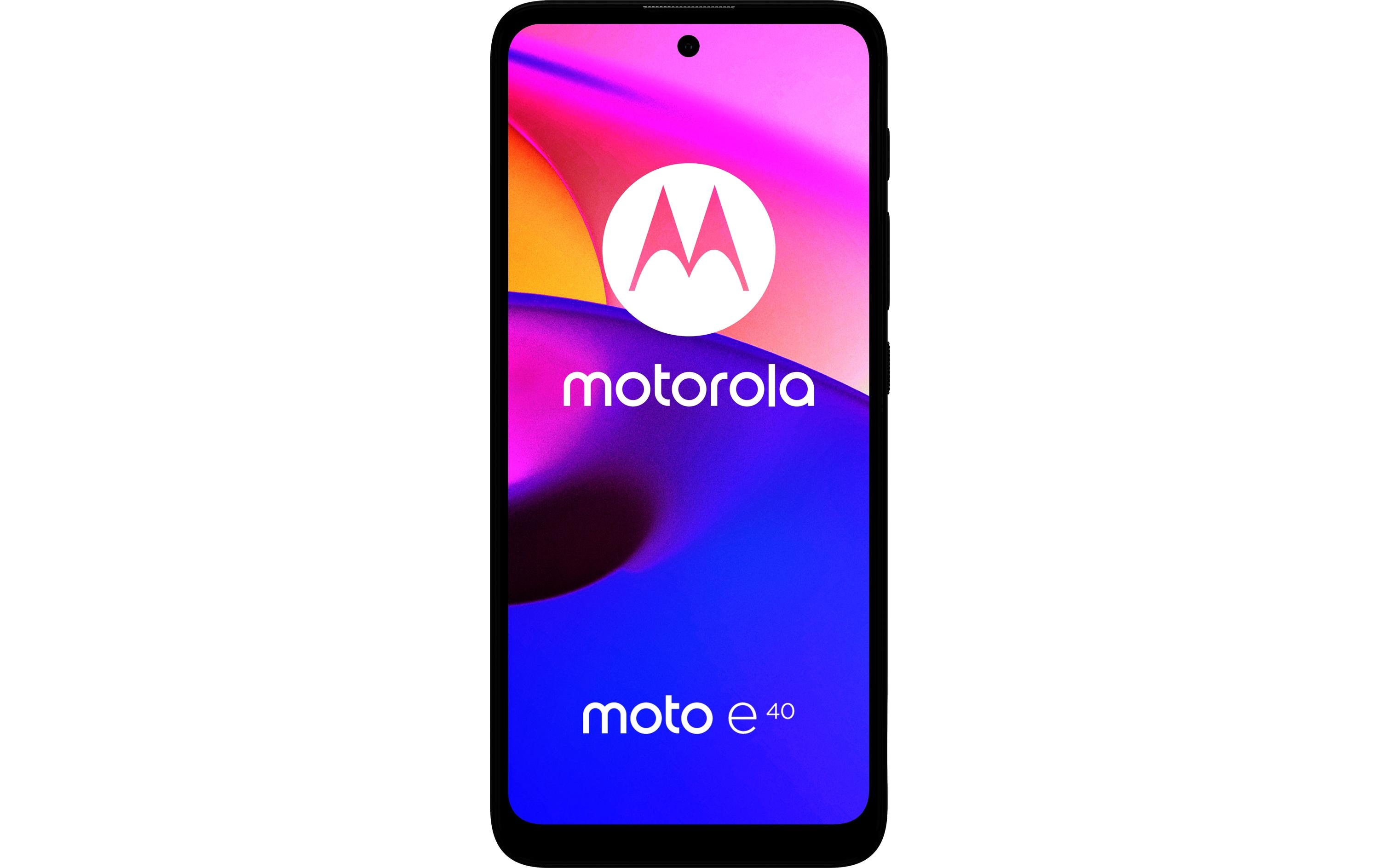 Motorola Smartphone »E40 64 GB Grau«, Carbon Grey, 16,44 cm/6,5 Zoll, 64 GB Speicherplatz, 48 MP Kamera