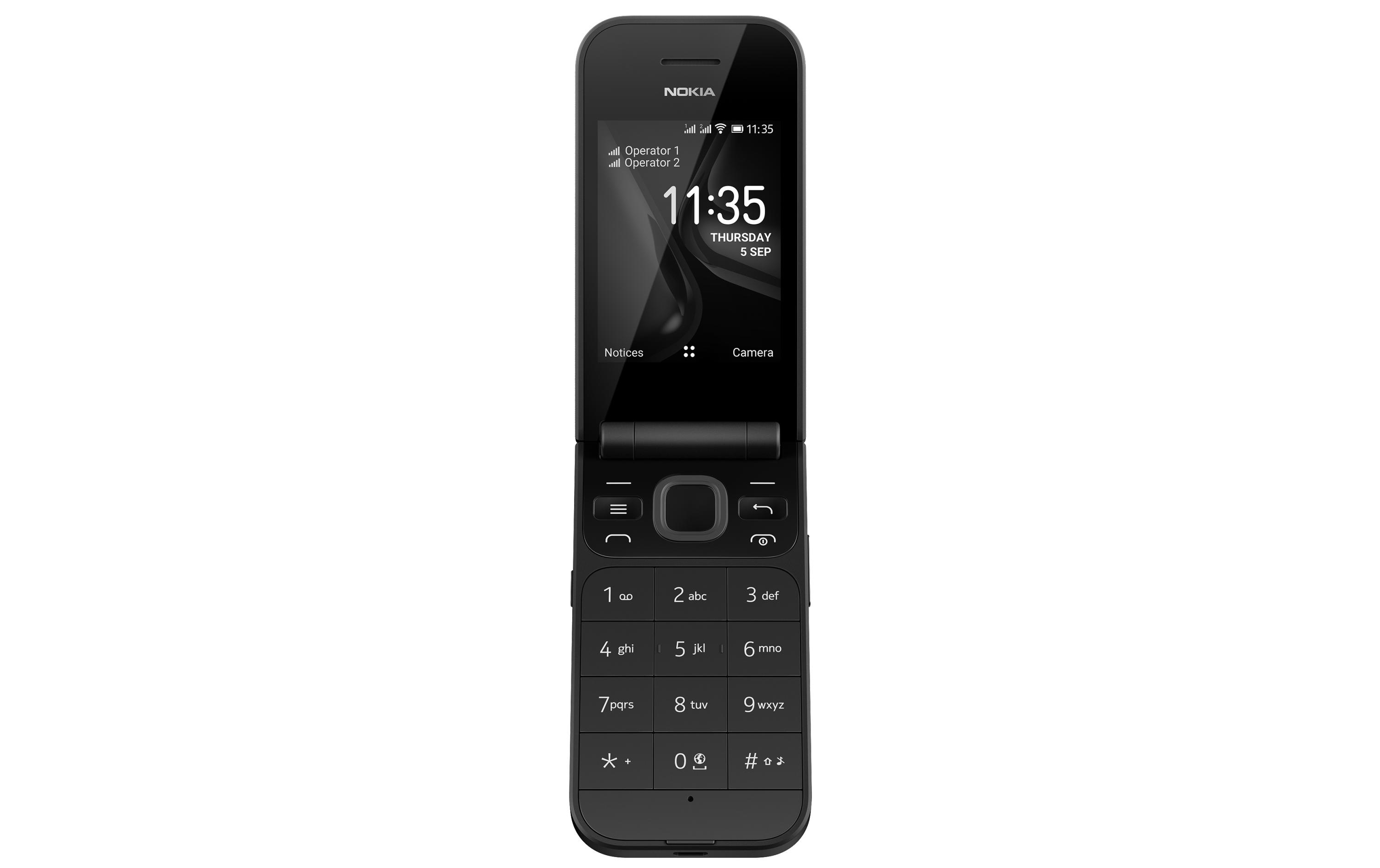 Nokia Smartphone »2720 Flip«, schwarz, 7,1 cm/2,8 Zoll, 4 GB Speicherplatz