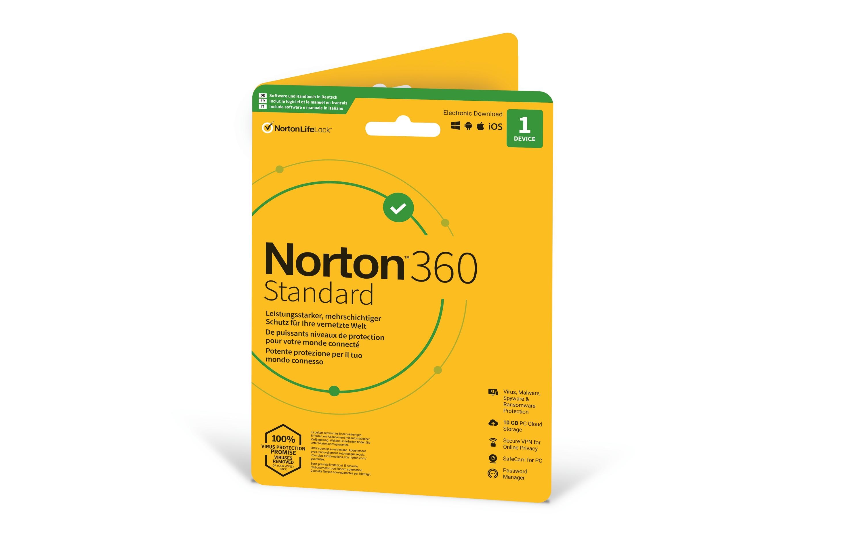 Norton Virensoftware »360 Standard Sleeve, 1 Devic«