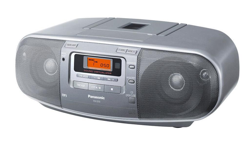 Panasonic Radio »D50AEG-S Schwarz«, (CD FM-Tuner)