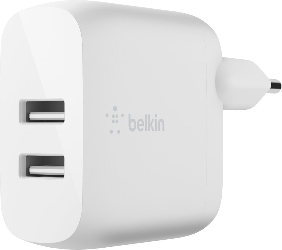 2x USB 24W Netzteil Belkin Weiß