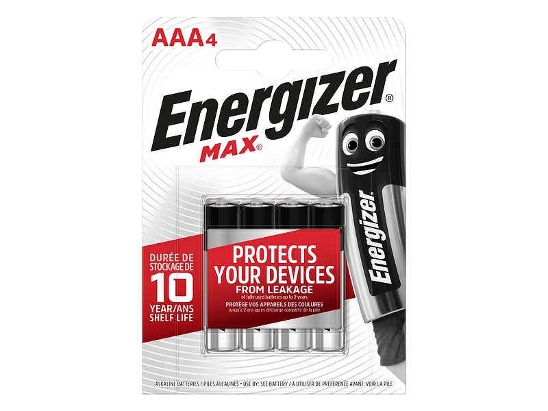 Alkaline-Batterien, 4 Stück Max (AAA)