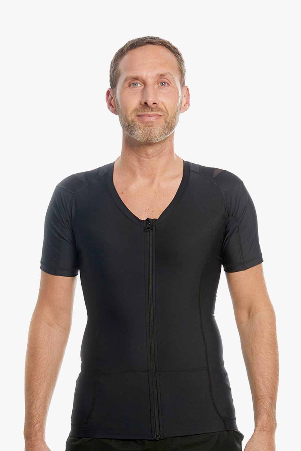 'Men''s Posture Shirt™ Zipper - Schwarz'