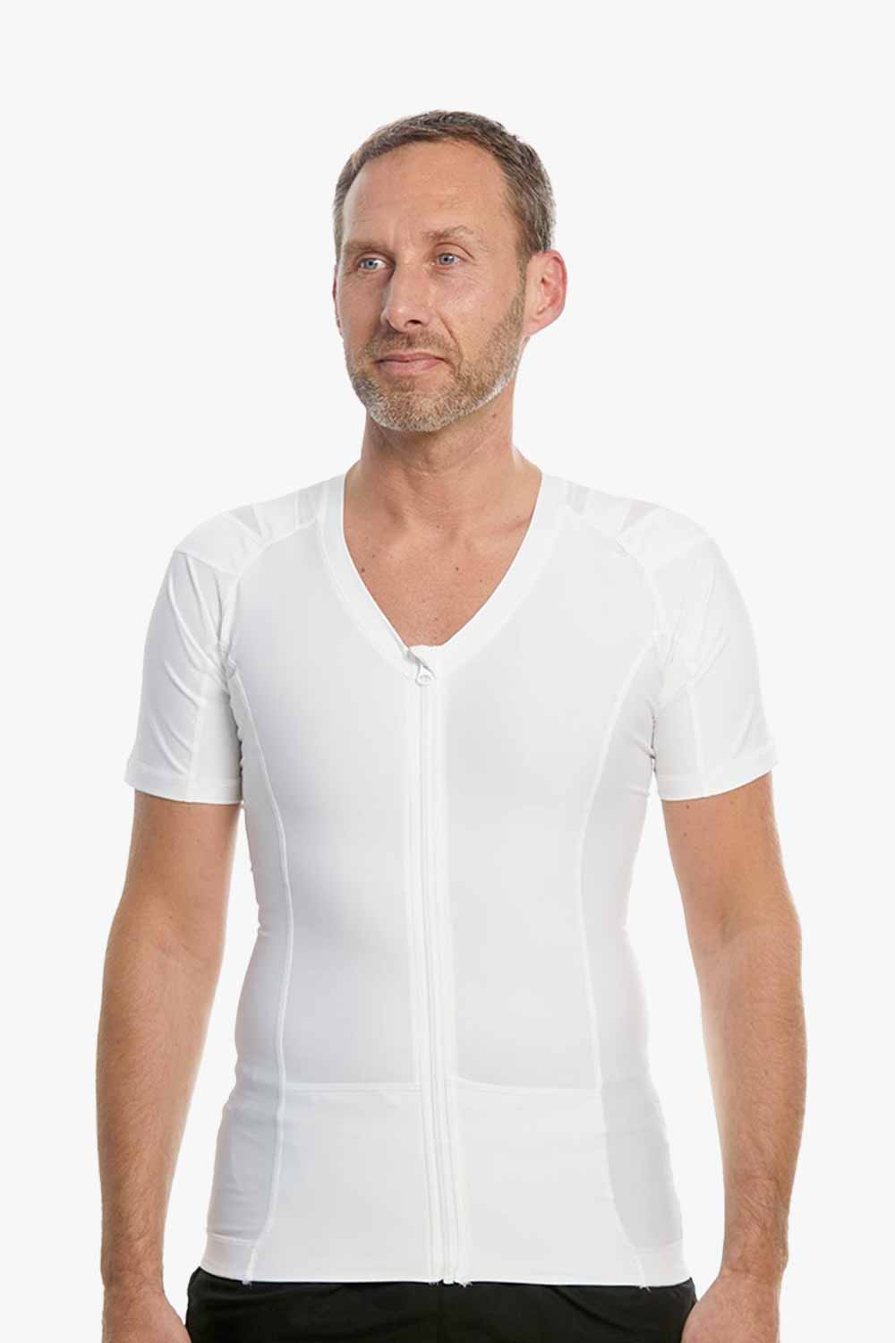 'Men''s Posture Shirt™ Zipper - Weiß'