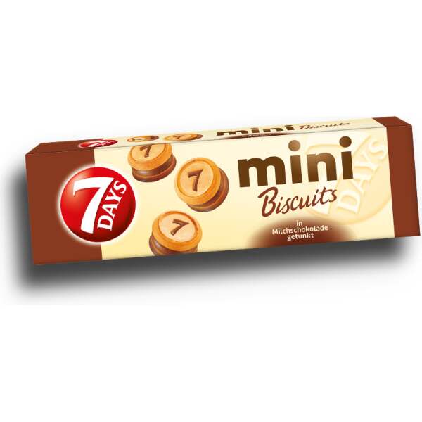 7Days Mini Biscuits Milchschokolade 100g