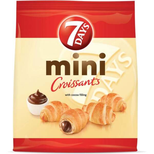 7 Days Mini Croissant mit Kakaocremfüllung 185g