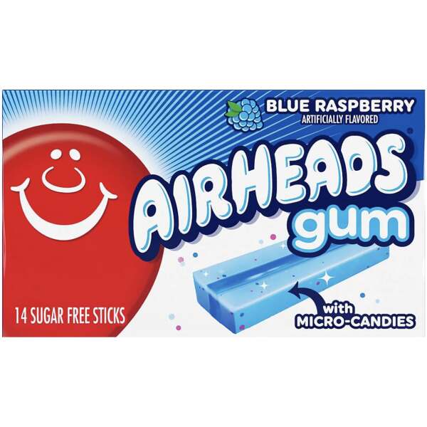 Airheads Gum Blue Raspberry 33g