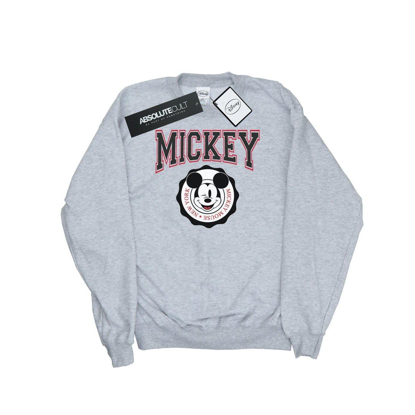 Mickey Mouse New York Seal Sweatshirt Unisex Grau 128