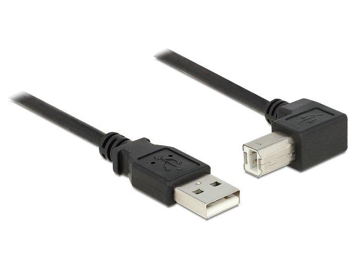 0.5m, USB 2.0-A / USB 2.0-B USB Kabel 0,5 m USB A USB B Schwarz