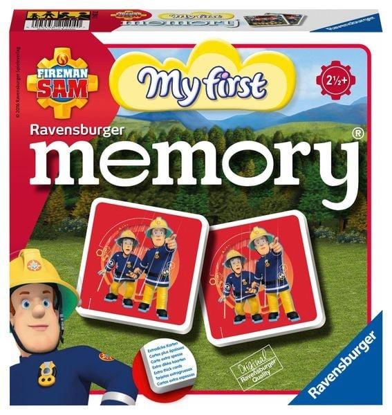 21204 - Mein erstes memory® Fireman Sam, der Spieleklassiker für die Kleinen, Kinderspiel für alle Fireman Sam Fans ab 2 Jahren