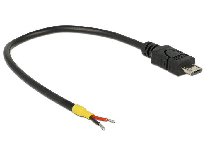 0.15m, USB2.0 Micro-B USB Kabel 0,15 m Micro-USB B Schwarz