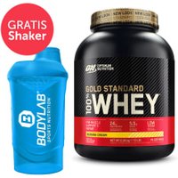 100% Whey Gold Standard (2270g) + Bodylab 24 Shaker gratis