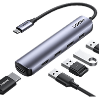 20197 Notebook-Dockingstation & Portreplikator Kabelgebunden USB 3.2 Gen 1 (3.1 Gen 1) Type-C Grau