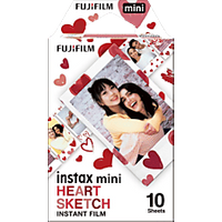 10 Fujifilm Mini Heart Sketch Sofortbildfilme