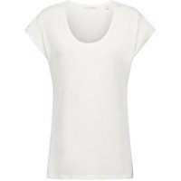 EDC Baumwoll-T-Shirt mit U-Ausschnitt (OFF WHITE)
