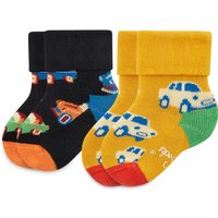 2er-Set hohe Kindersocken Happy Socks KCAR45-9300 Bunt