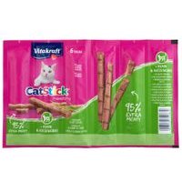 20 + 4 gratis! 24 x 6 g Vitakraft Cat Stick - Healthy: Huhn & Katzengras
