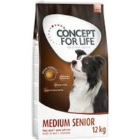 10 + 2 kg gratis! 12 kg Concept for Life Hundetrockenfutter - Medium Senior