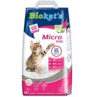 12 + 2 l gratis! 14 l Biokat's Micro Katzenstreu - Fresh