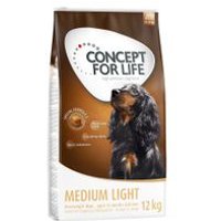 10 + 2 kg gratis! 12 kg Concept for Life Hundetrockenfutter - Medium Light
