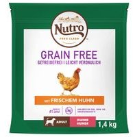 1,4 kg Nutro Grain Free + 3 x 170 g Greenies Zahnpflege-Snacks Grainfree zum Sonderpreis! - 1,4 kg Adult Kleine Hunde Huhn + 3 x 170 g Snacks: Large