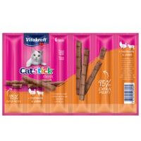 20 + 4 gratis! 24 x 6 g Vitakraft Cat Stick - Classic: Truthahn & Lamm