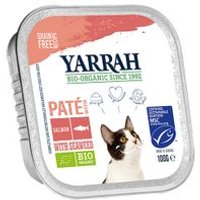 14 + 4 gratis! 18 x 100 g Yarrah Bio Pate / Chunks - Bio Pate: Huhn & Truthahn mit Aloe Vera