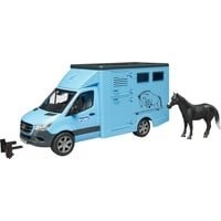 02674 - MB Sprinter Tiertransporter mit 1 Pferd Blau