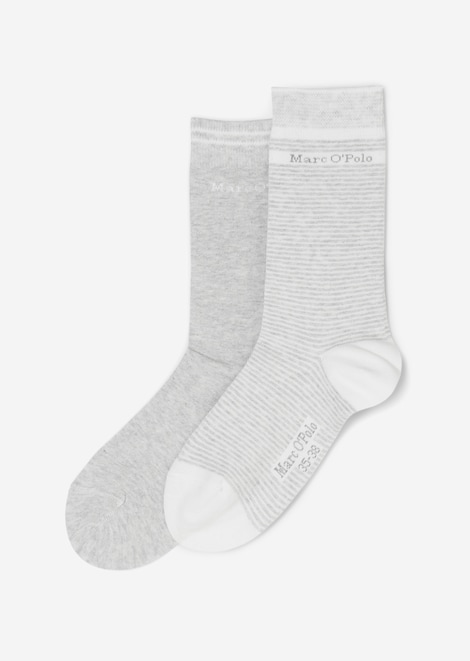 Bio-Baumwoll-Socken silver grey