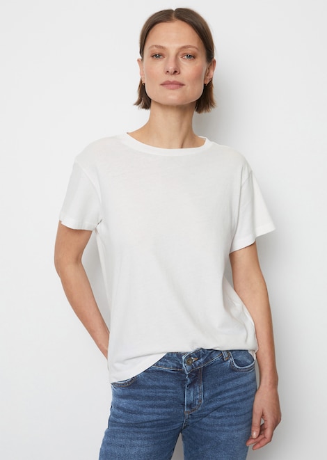 Basic-T-Shirt loose white